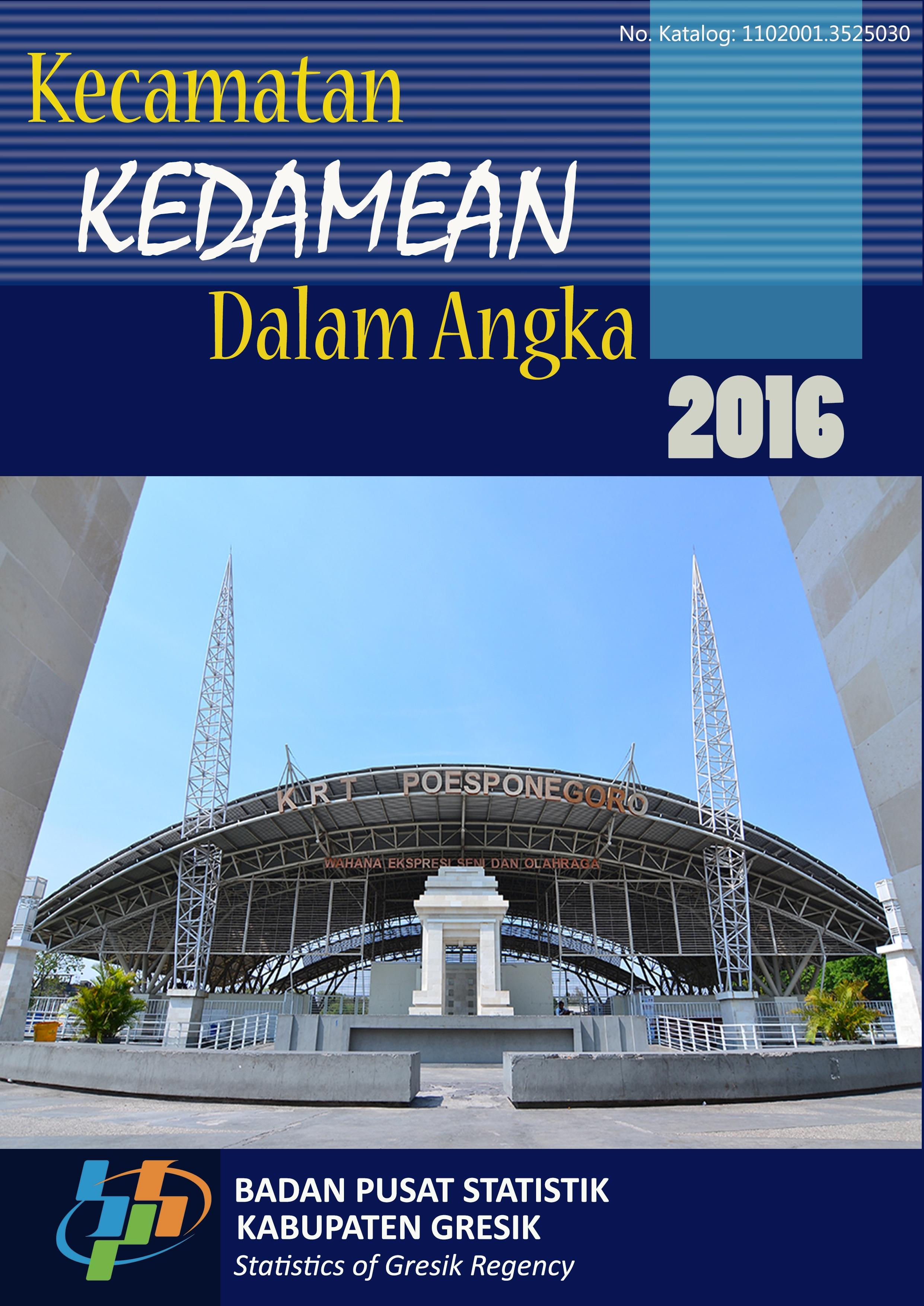 Kedamean Subdistricts in Figures 2016